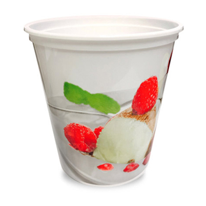 Plastic Yogurt Cups with In-Mold Labeling by CMG Plastics
