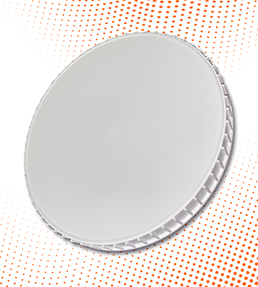 L414A, Ricotta Cheese Cup Lid (Ribbed) by CMG Plastics - Click/Call Quote