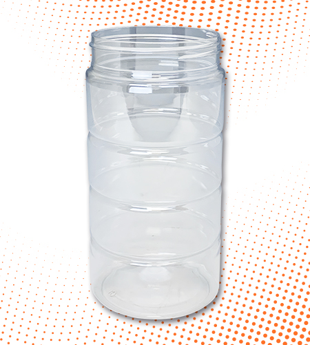 18oz 70-485 Ribbed Cheese Jar by CMG Plastics - Click/Call Quote